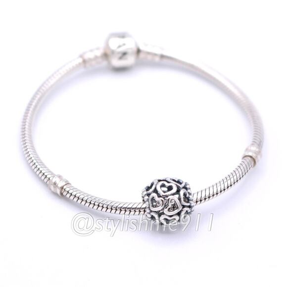 Authentic PANDORA Open Your Heart Charm - 790964 - Picture 5 of 9